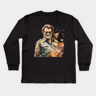 Rajinikanth Indian Super Star Kids Long Sleeve T-Shirt